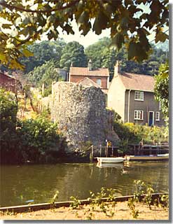 Boom tower by the Wensum; photo © S.Alsford